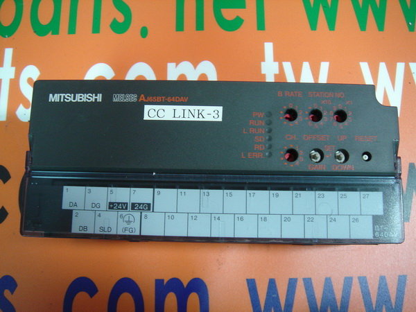 Mitsubishi D/A CONVERTER UNIT AJ65BT-64DAV - 裕益科技自動化 Mitsubishi D/A CONVERTER UNIT AJ65BT-64DAV - 裕益科技自動化